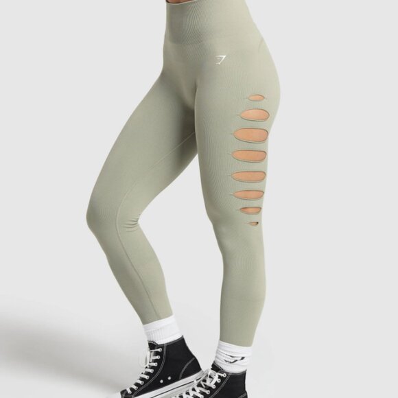 Gym Shark Gains Seamless Ripped Leggings - Picture 3 of 10